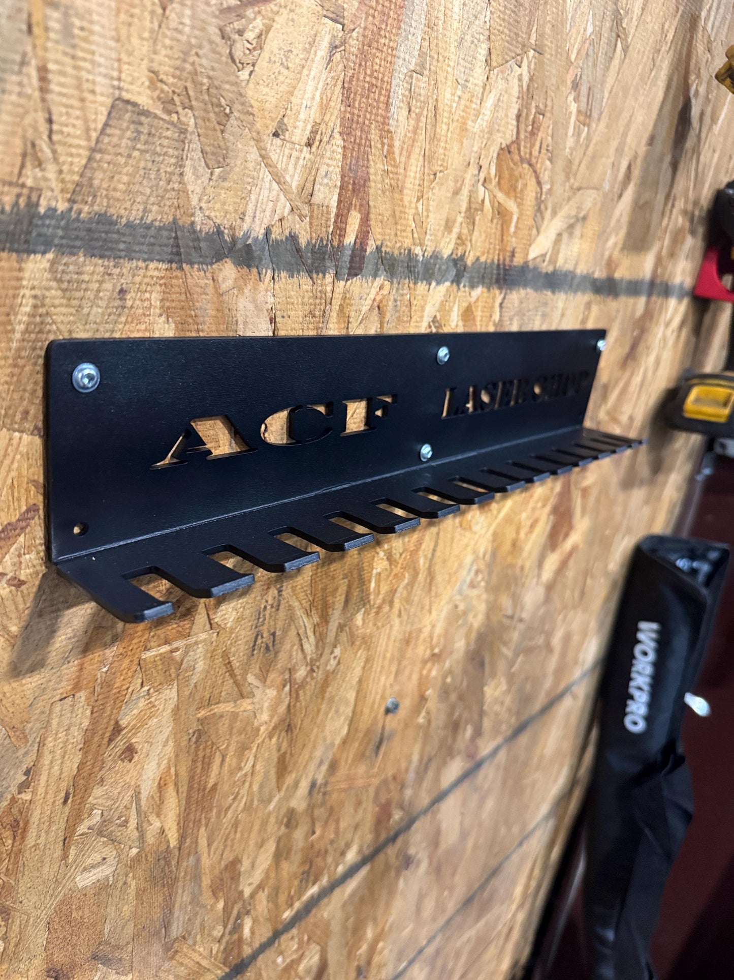 pry bar holder, organizer,shop , wall organizer,organization, aluminum , powder coated