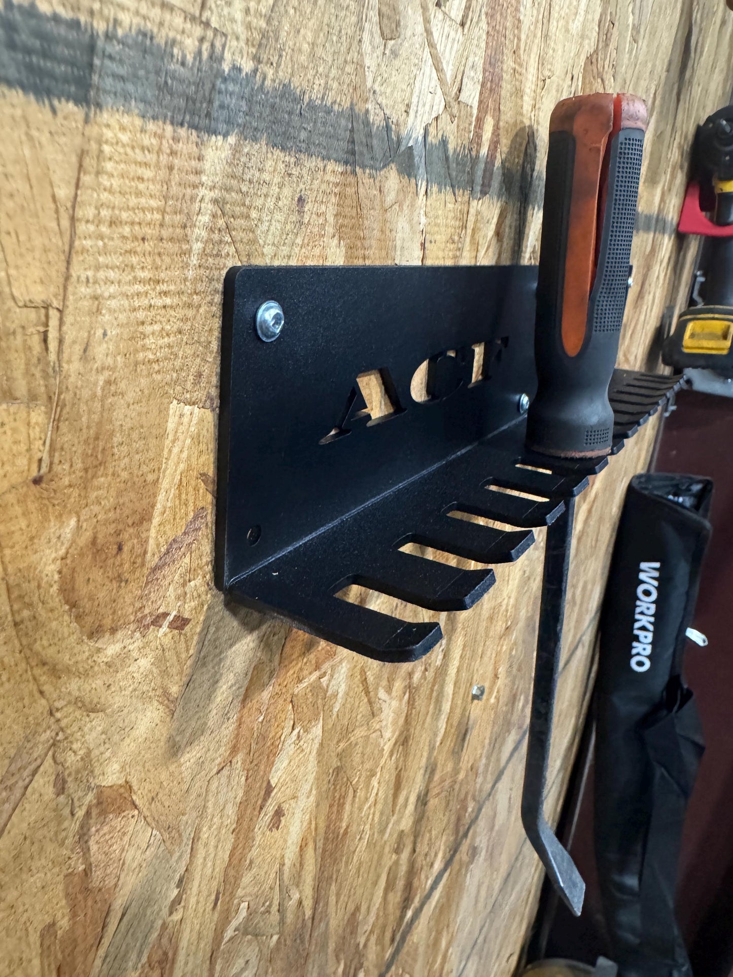 pry bar holder, organizer,shop , wall organizer,organization, aluminum , powder coated
