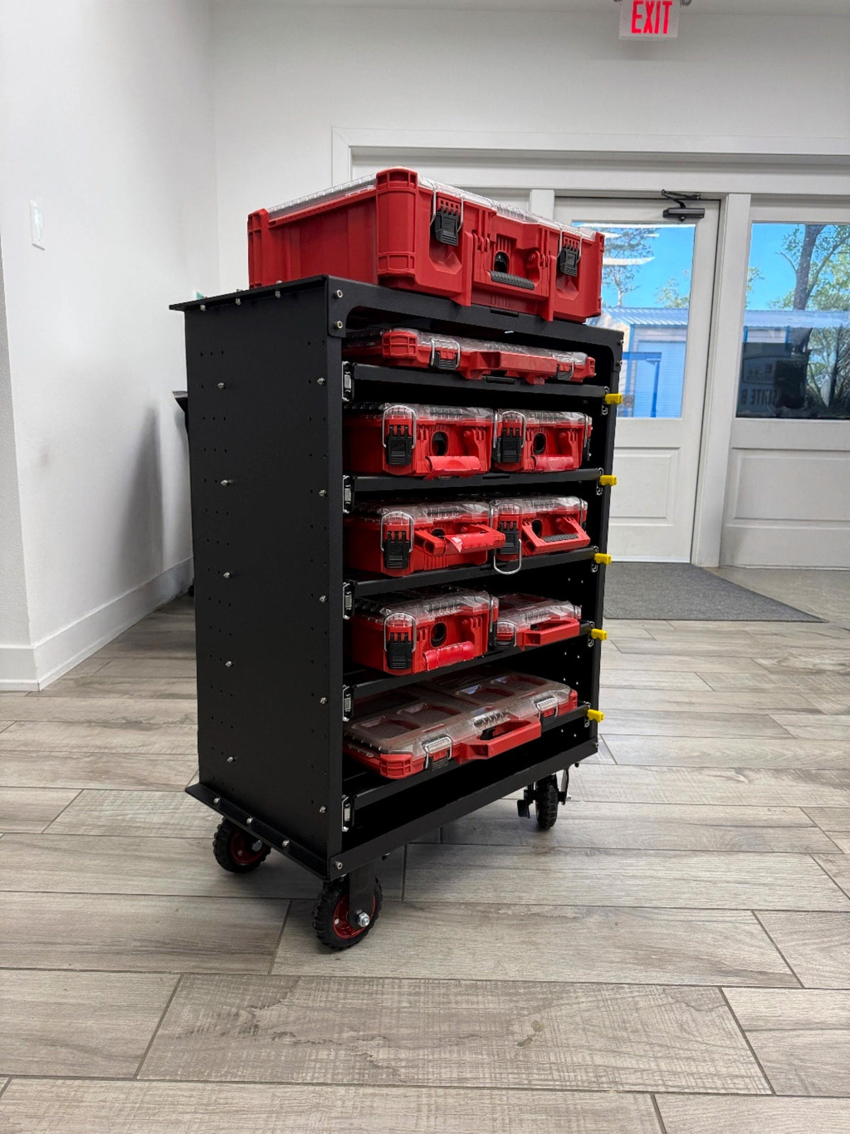THE ROVER – Mobile Aluminum Tool Rack, Compatible with Milwaukee® PACKOUT™