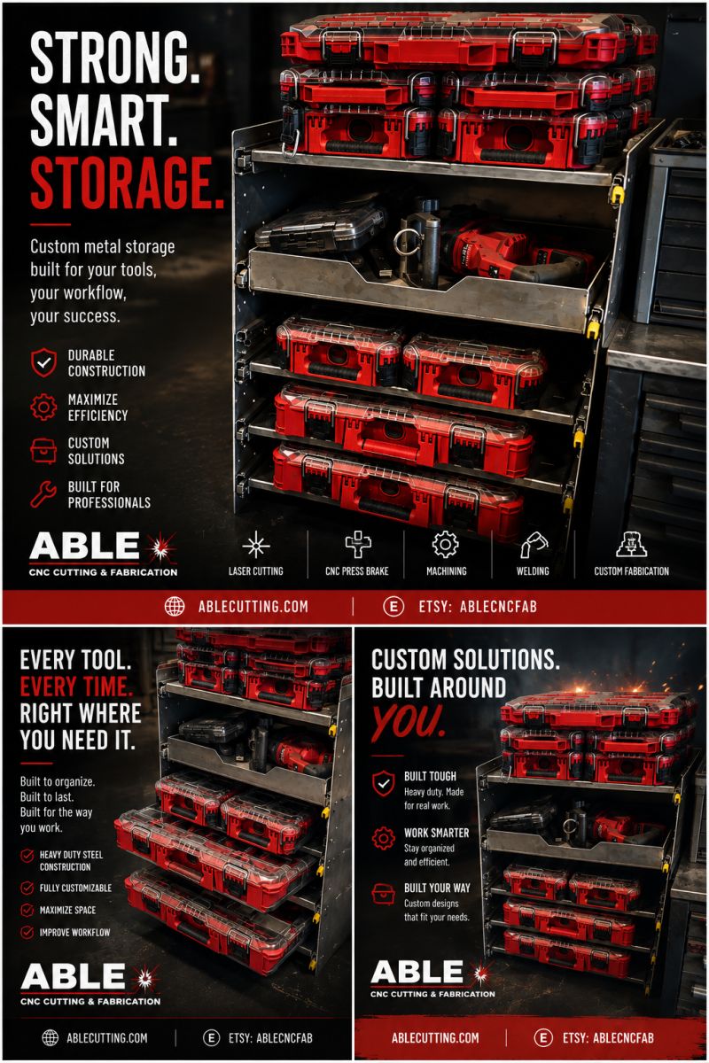 THE SLIDER – Locking Tool Drawer Rack, Compatible with Milwaukee® PACKOUT™