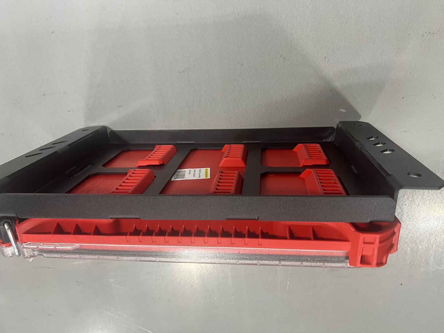 Milwaukee Packout bracket, wall mount, storage, organizer, 1/2 section, half section.