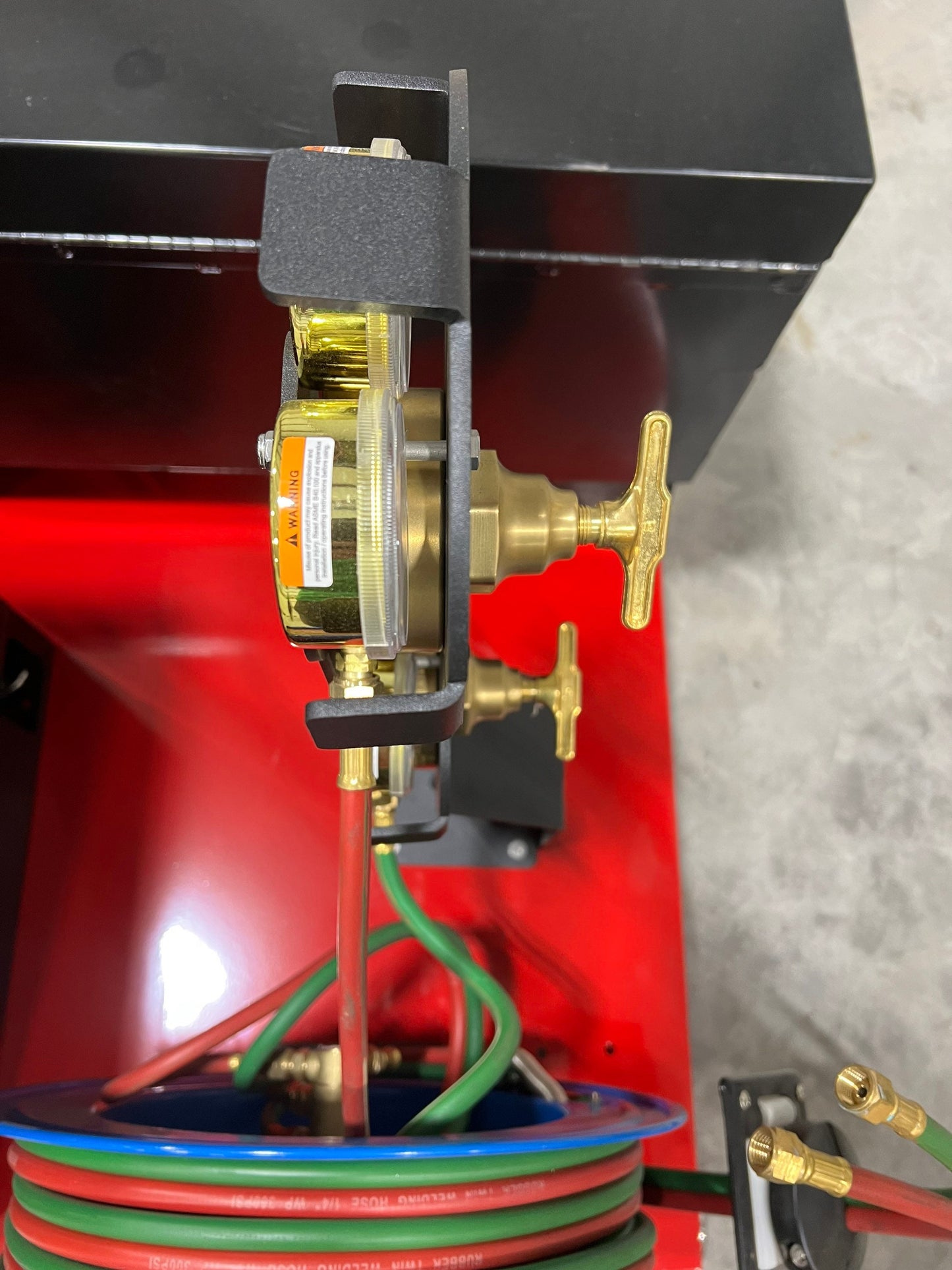 Dual gauge stand, Welding, gauge holder, oxygen, acetylene, rack, welding supply, cutting torch ,torch