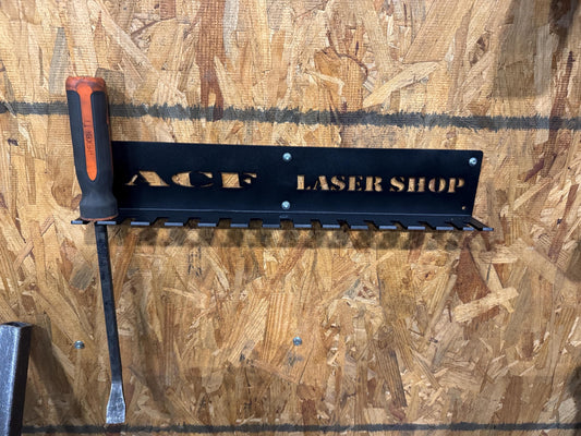 pry bar holder, organizer,shop , wall organizer,organization, aluminum , powder coated