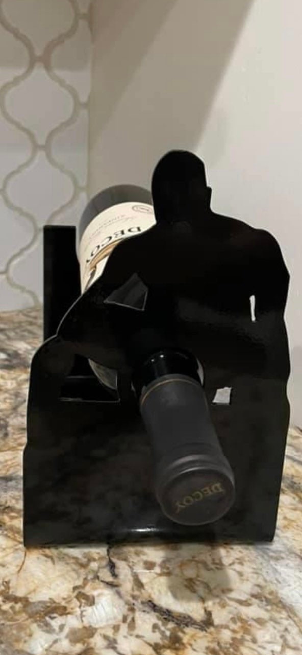 Barry – Steel Wine Bottle Holder