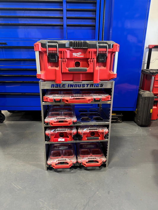 THE CORE – Narrow Aluminum Tool Rack, Compatible with Milwaukee® PACKOUT™ Organizers