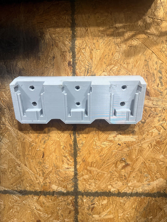 3D-Printed Wall-Mounted Milwaukee® M18 Battery Holder – 3 Slot