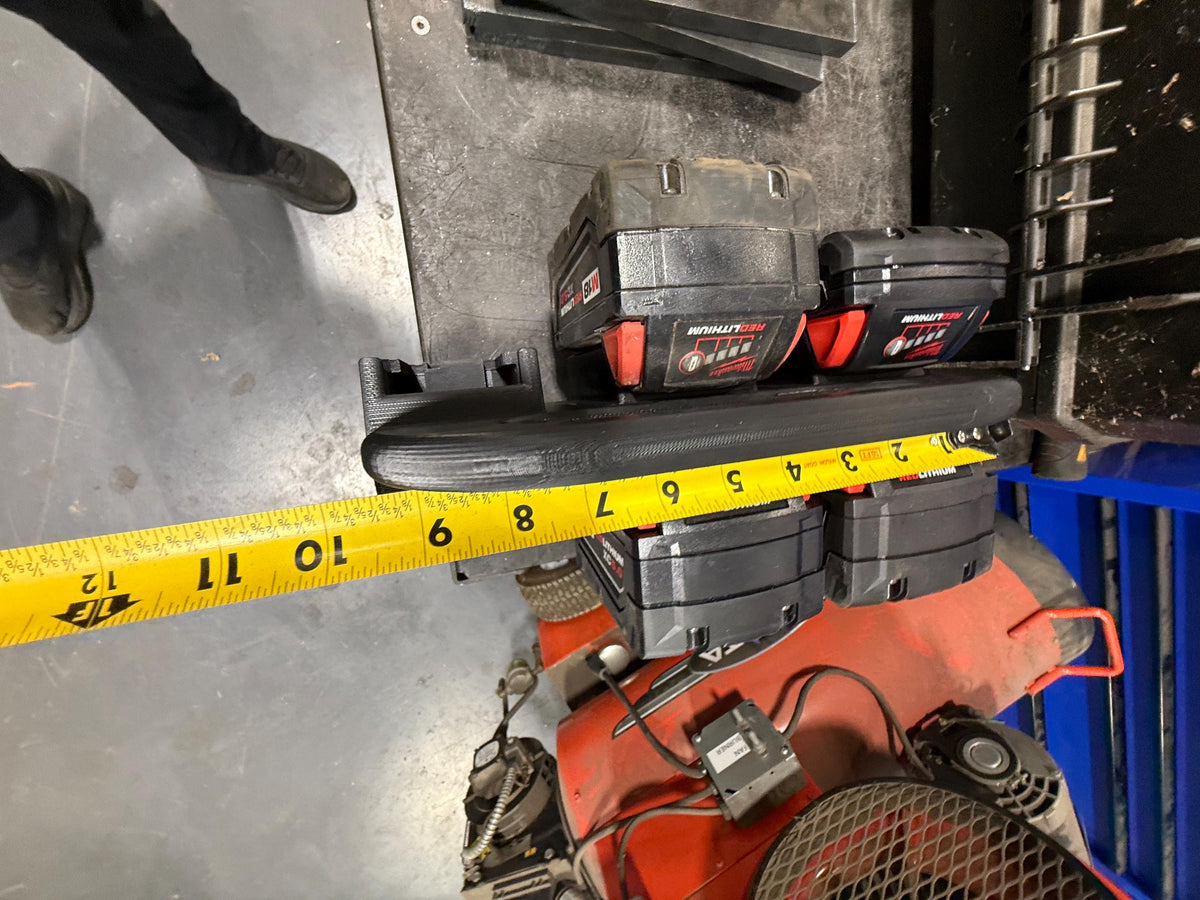 3D-Printed Carry Caddy for Milwaukee® M18 Batteries – Holds 6