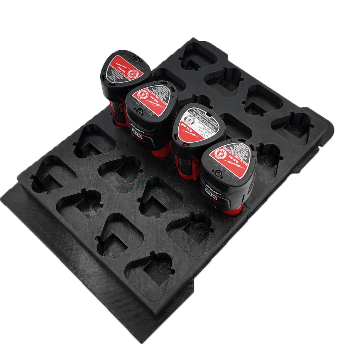 Milwaukee® M12 Battery Organizer Insert – Holds 20 Batteries