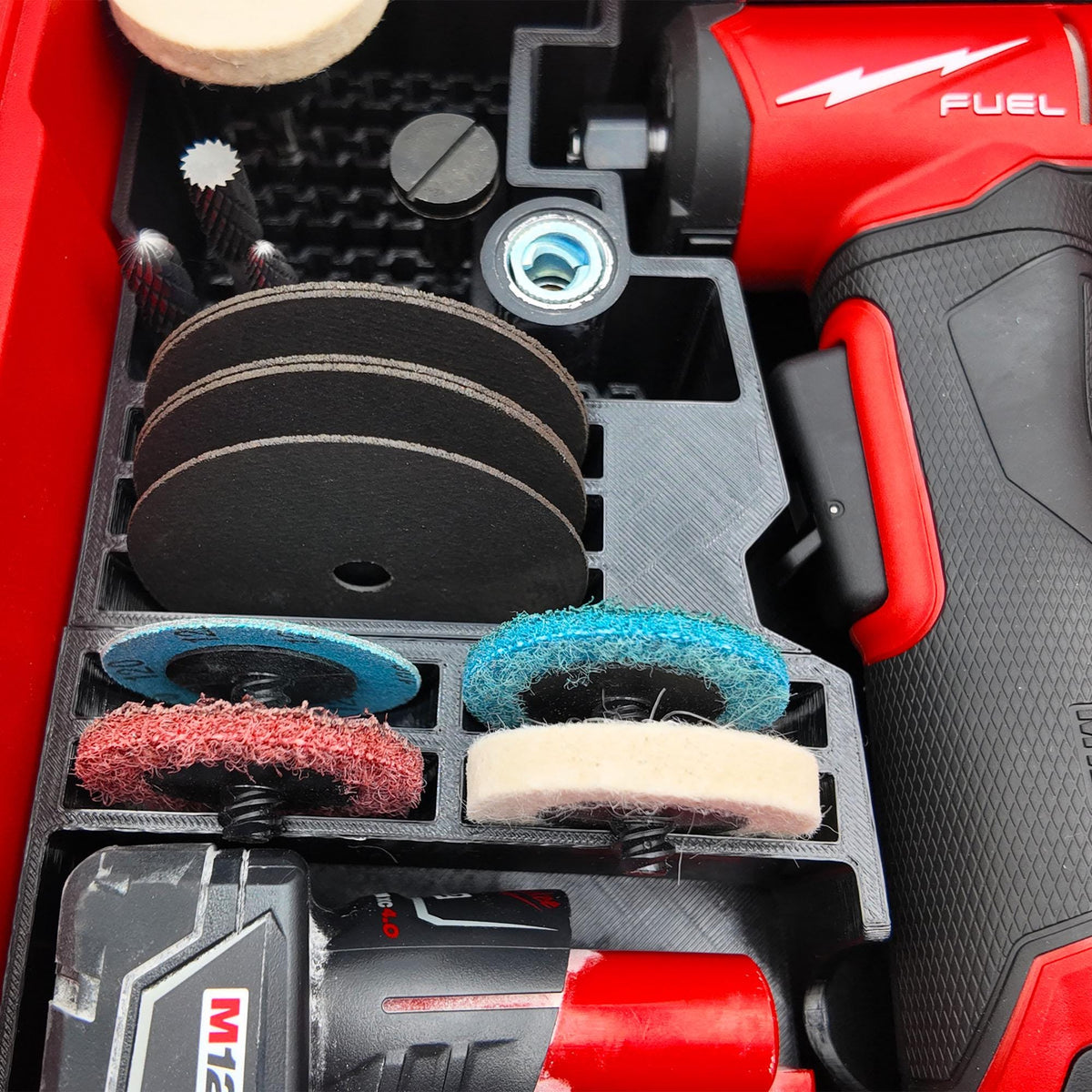 Milwaukee® M12 FUEL Right Angle Die Grinder PACKOUT™ Organizer Insert