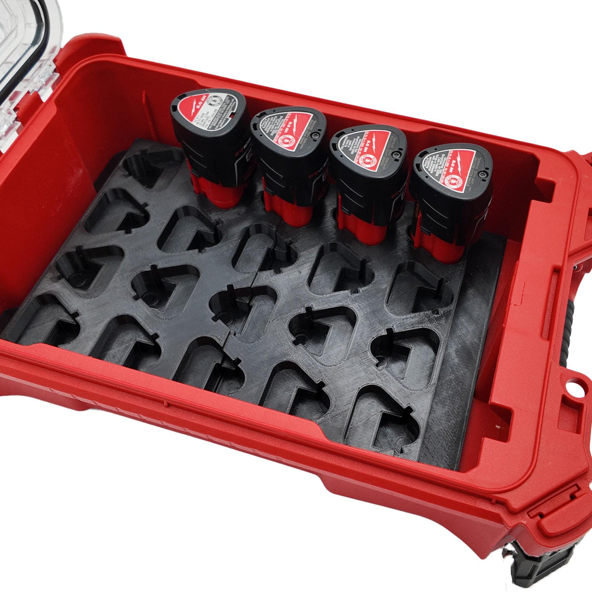 Milwaukee® M12 Battery Organizer Insert – Holds 20 Batteries